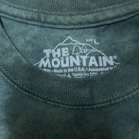 The Mountain Alligator Green Tye-Dye T-Shirt Size L - Picture 4 of 4